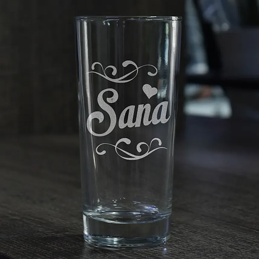 Personalised Engraved Water Glass: Drinkware Gifts For Birthday