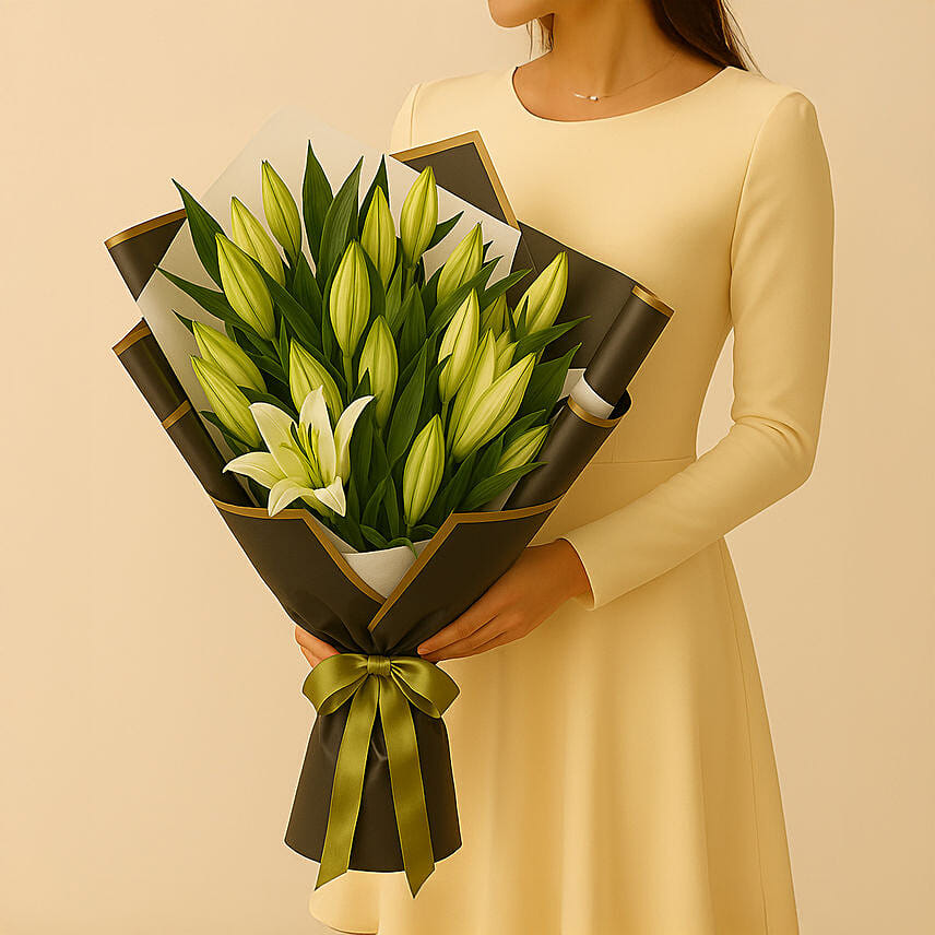Beautiful Lilies Bouquet: Flower Delivery in Sharjah