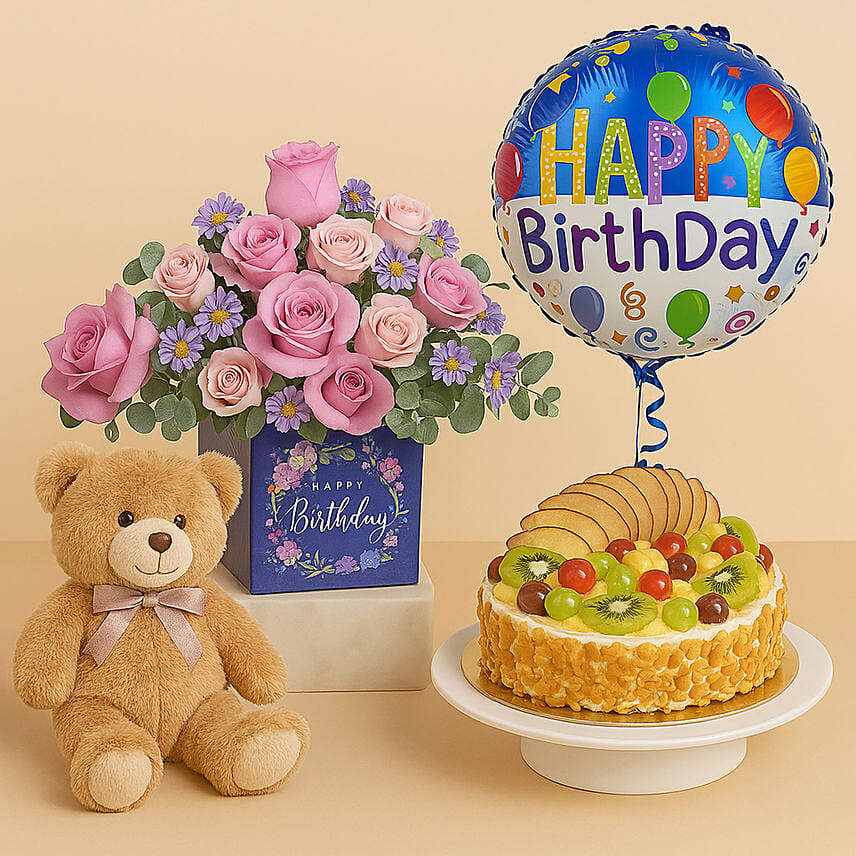 Birthday Surprise Combo: Flower Delivery Sharjah